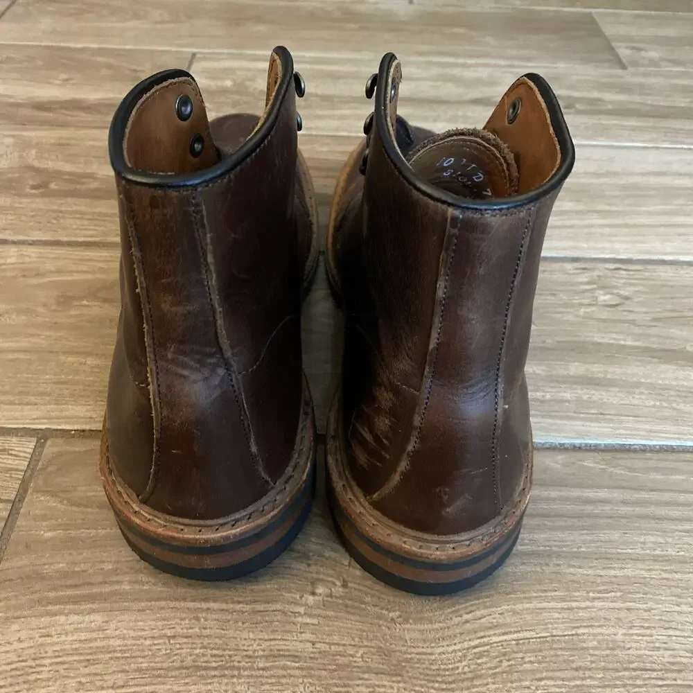 Allen Edmonds Higgins Mill 10 D Brown Boot Chromexcel Leather